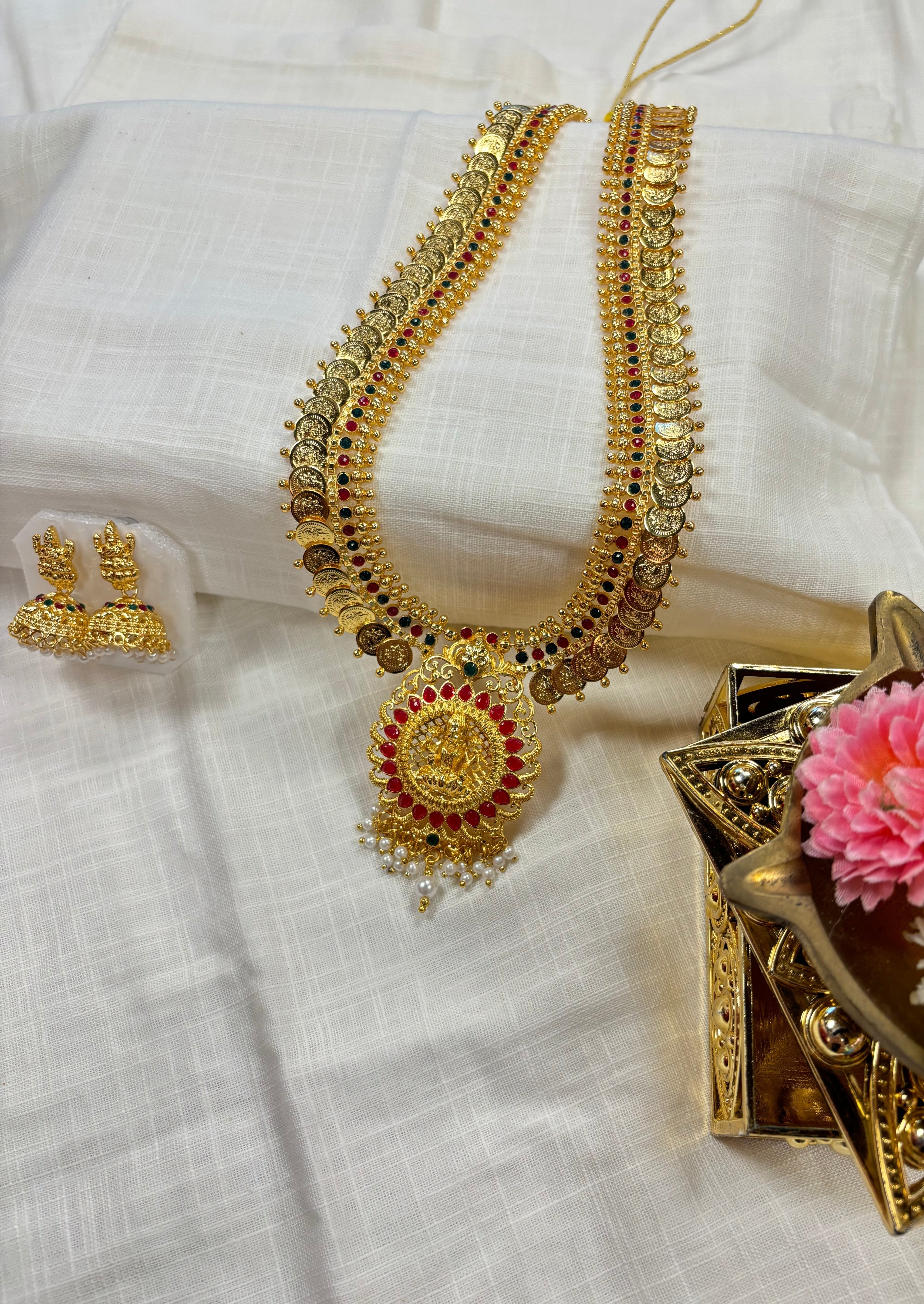 Devika Special South Temple Gold Plated Jewellery