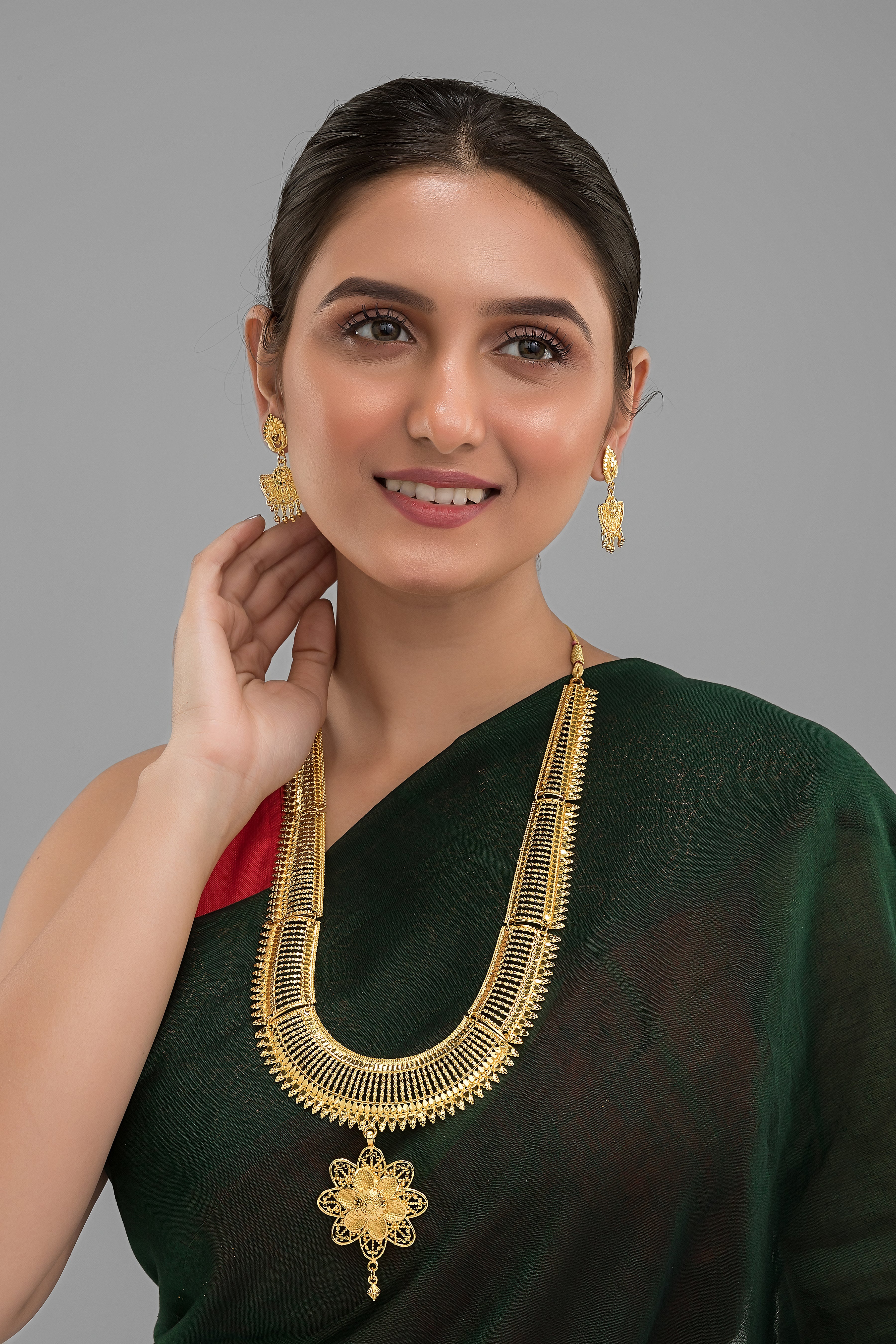 Kanakanjali Special Gold Plated Long Necklace