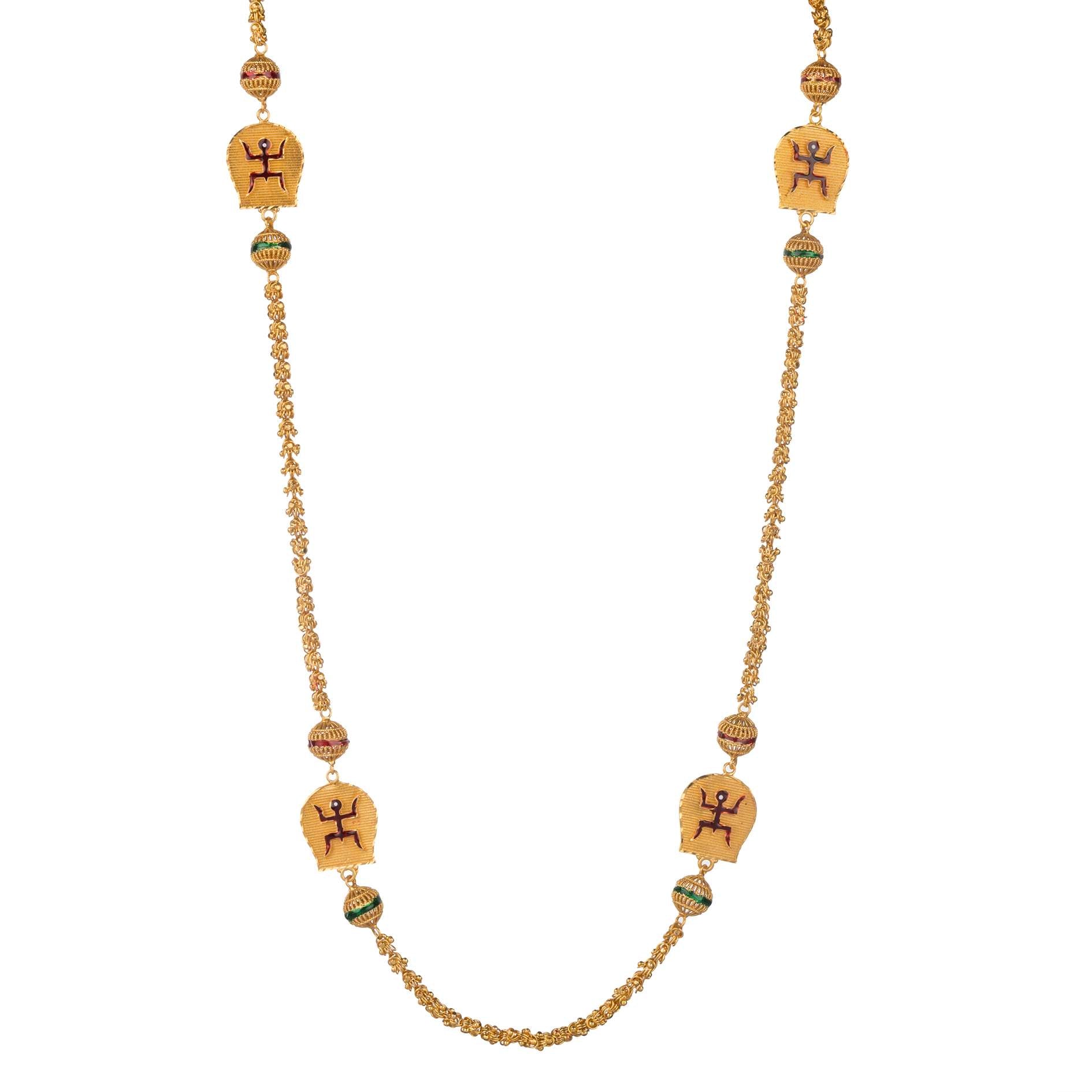 Boron Dala Special Minakari Gold Plated Chain