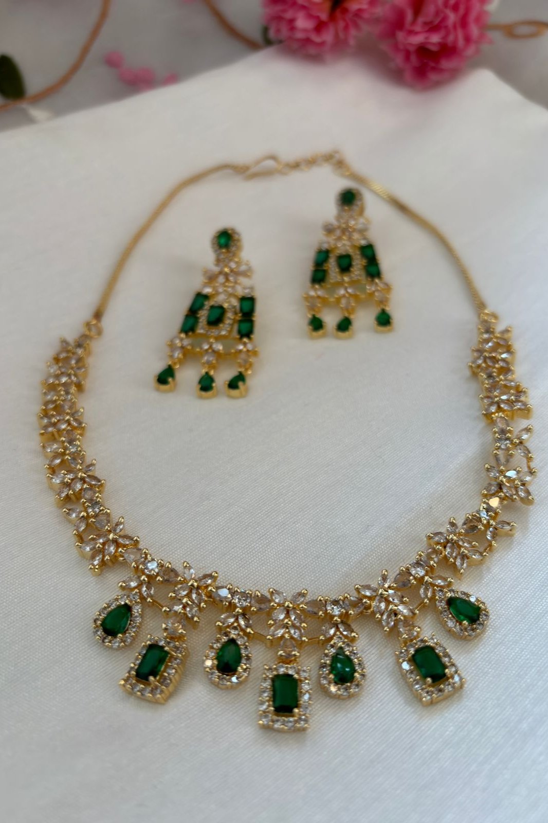 Classic - American Diamond Necklace Set