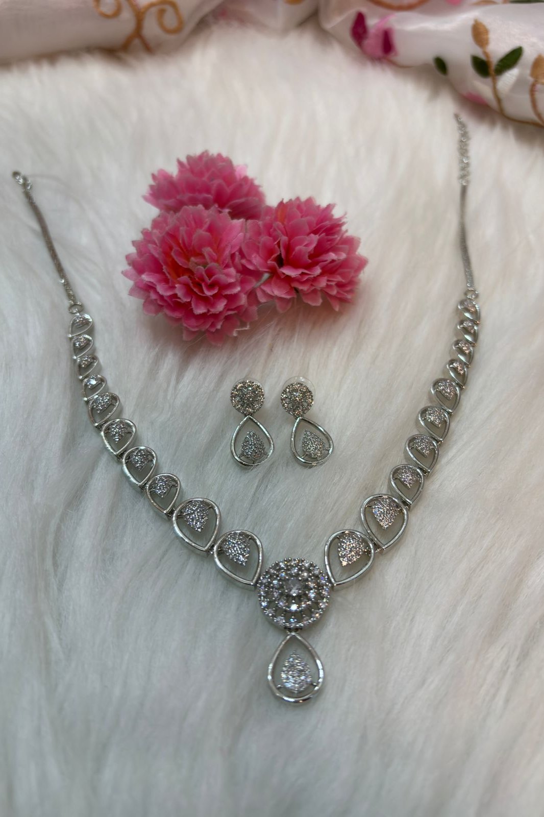 Perfect American Diamond Necklace Set