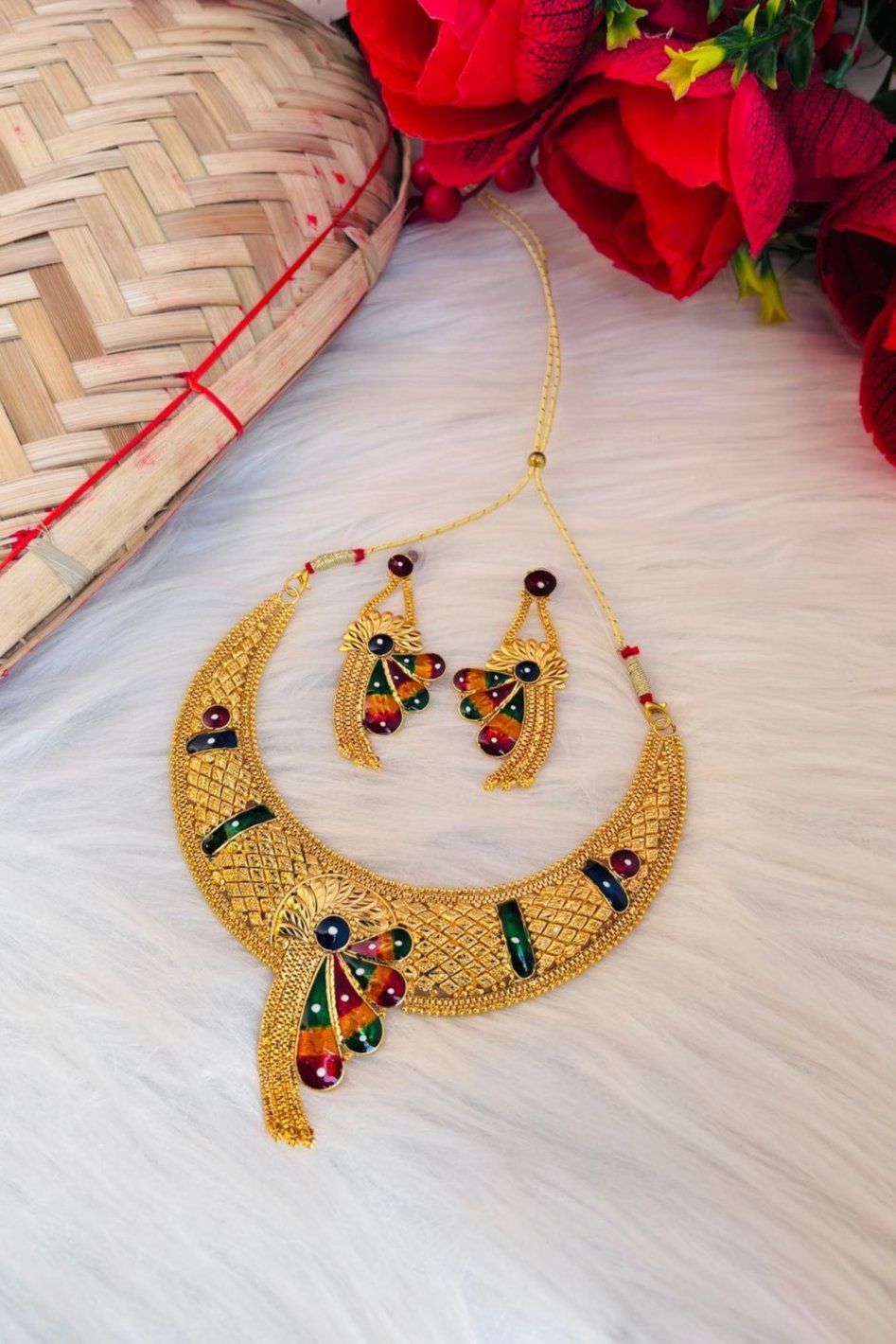 Wings Of Dream- Gold Plated Necklace Set