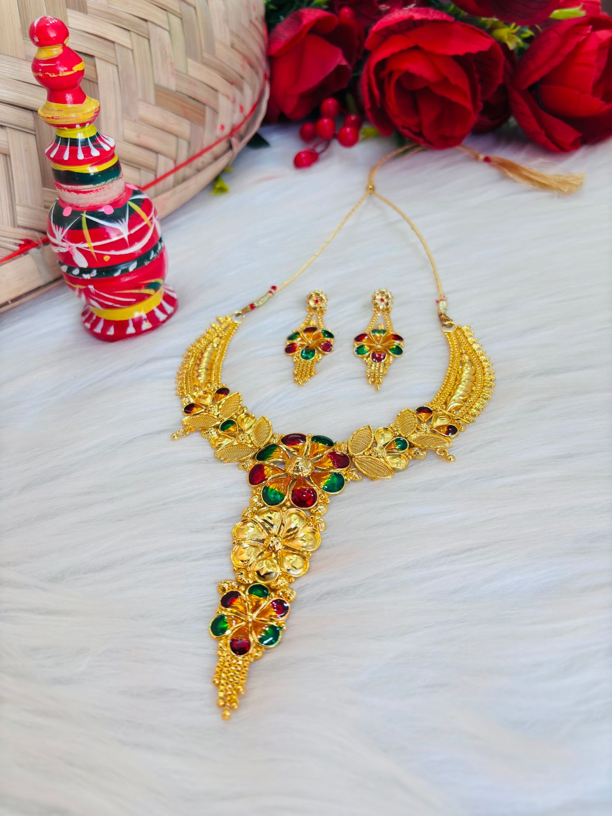 Shimmer And Shine - Gold Plated Necklace Set