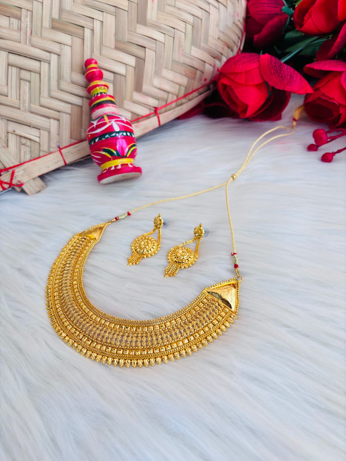 Bride To Be (Gold Plated Bridal Necklace Set)