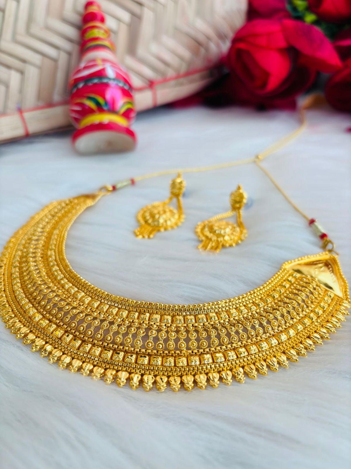 Bride To Be (Gold Plated Bridal Necklace Set)