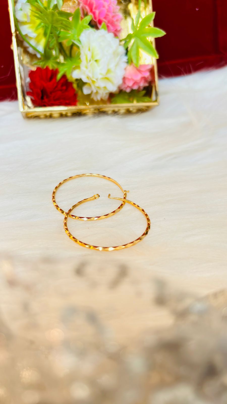 Golden Love- Hoop Earrings