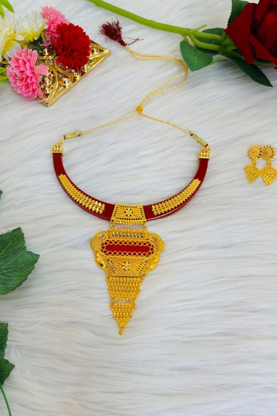 Navya- Gold Plated Necklace Set