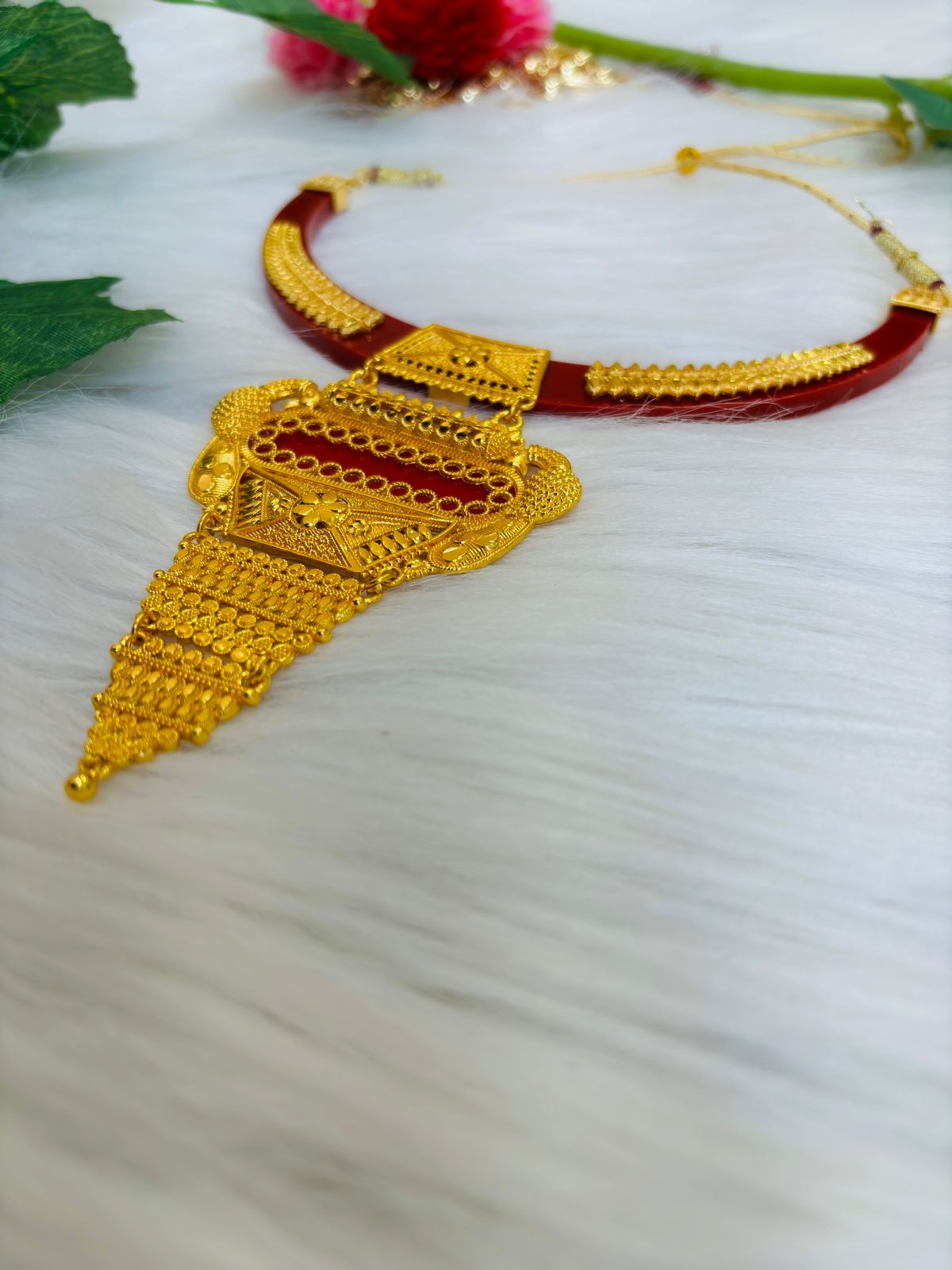 Navya- Gold Plated Necklace Set