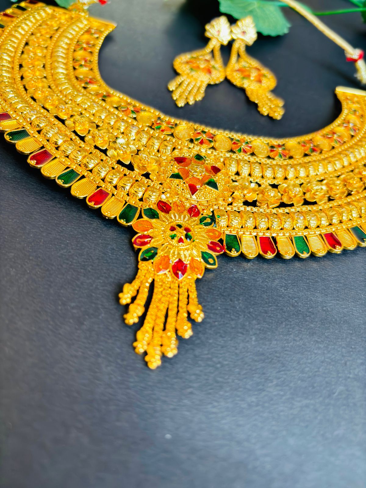 Perfect Expression- Gold Plated Necklace Set