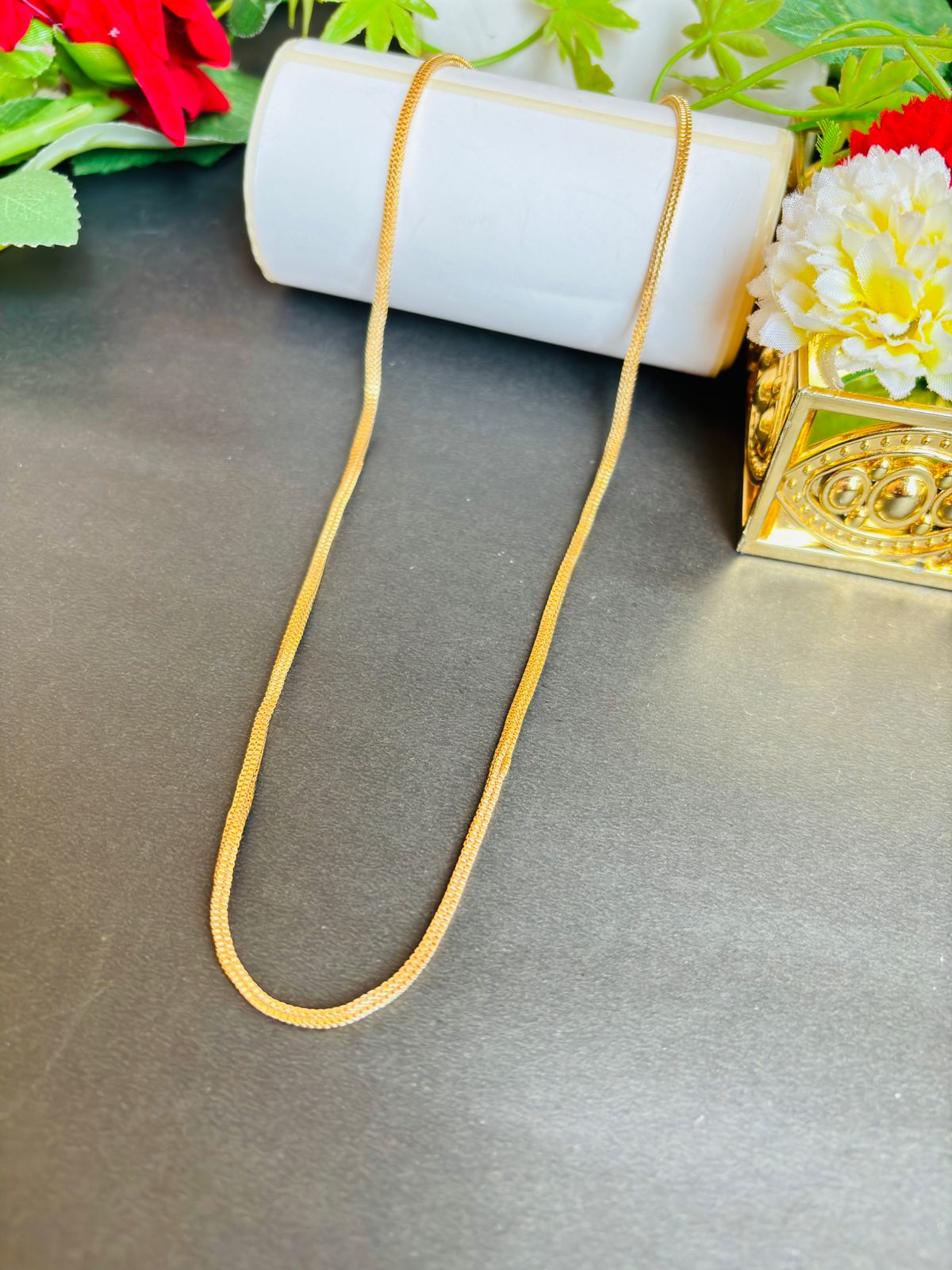 Hridita Gold Plated Long Chain