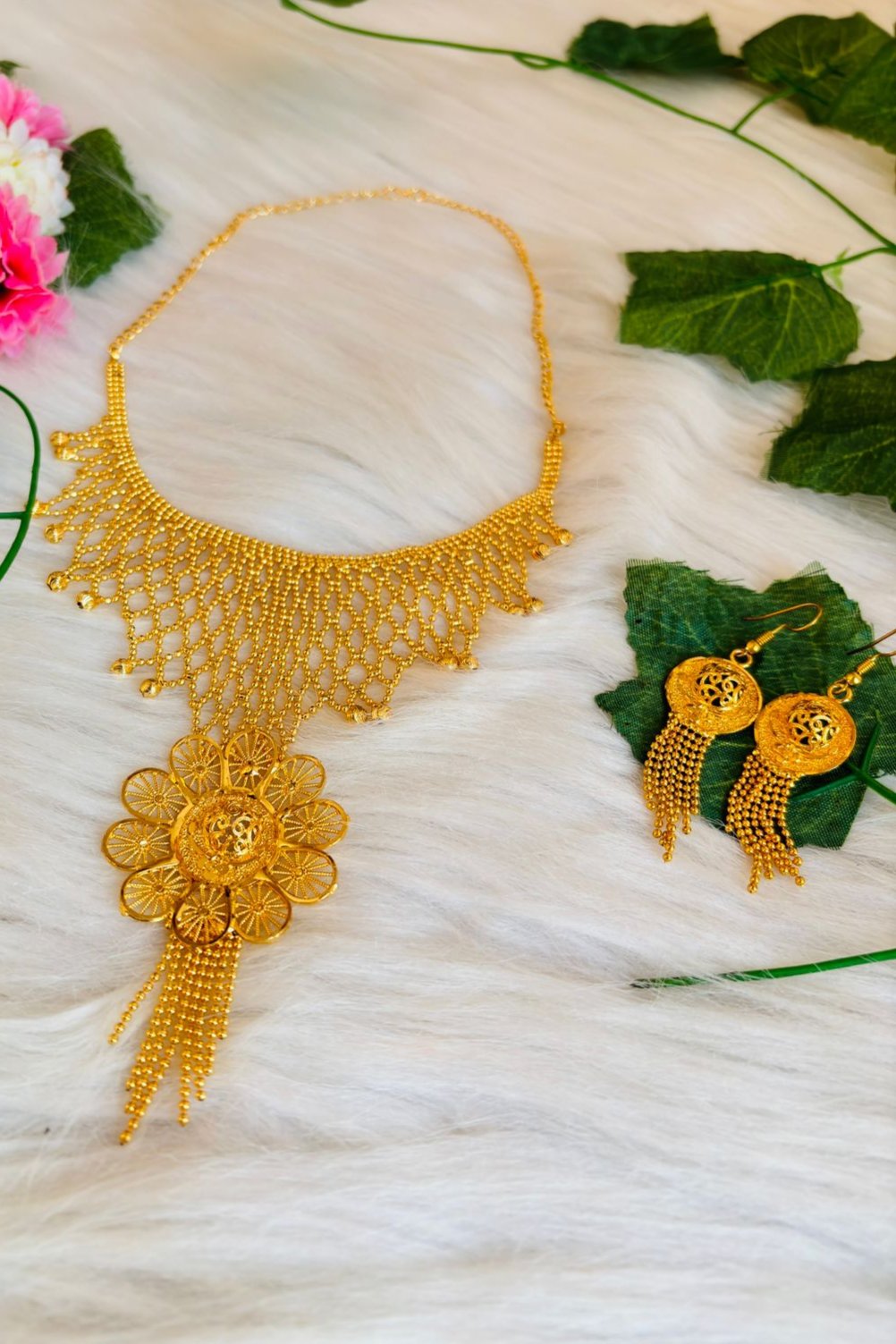 Rashika Gold Plated Necklace Set