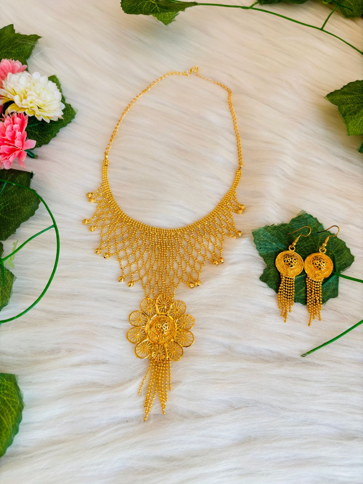 Rashika Gold Plated Necklace Set