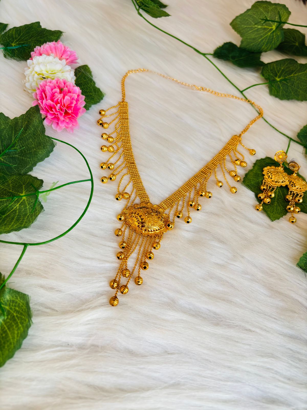 Shyamkumari Gold Plated Necklace Set