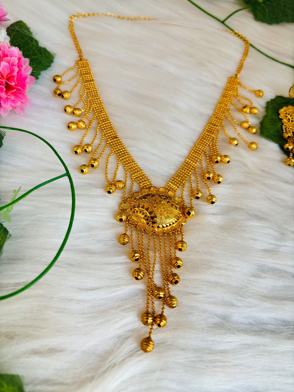 Shyamkumari Gold Plated Necklace Set