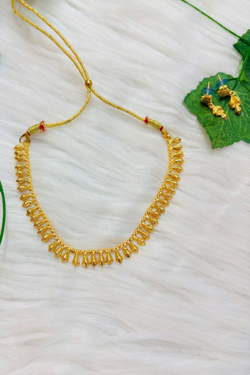 Nishvika Gold Plated Necklace Set