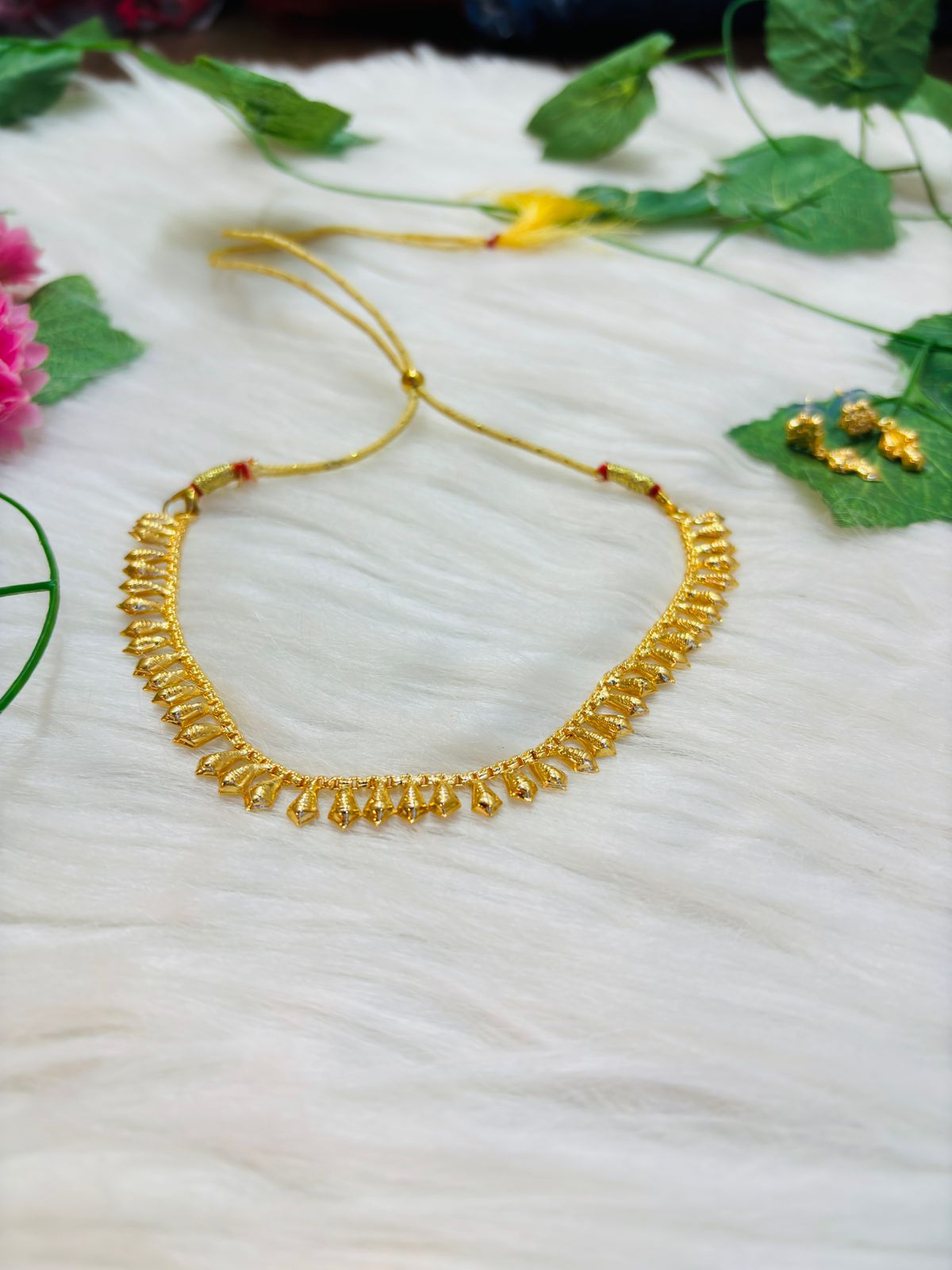 Nishvika Gold Plated Necklace Set