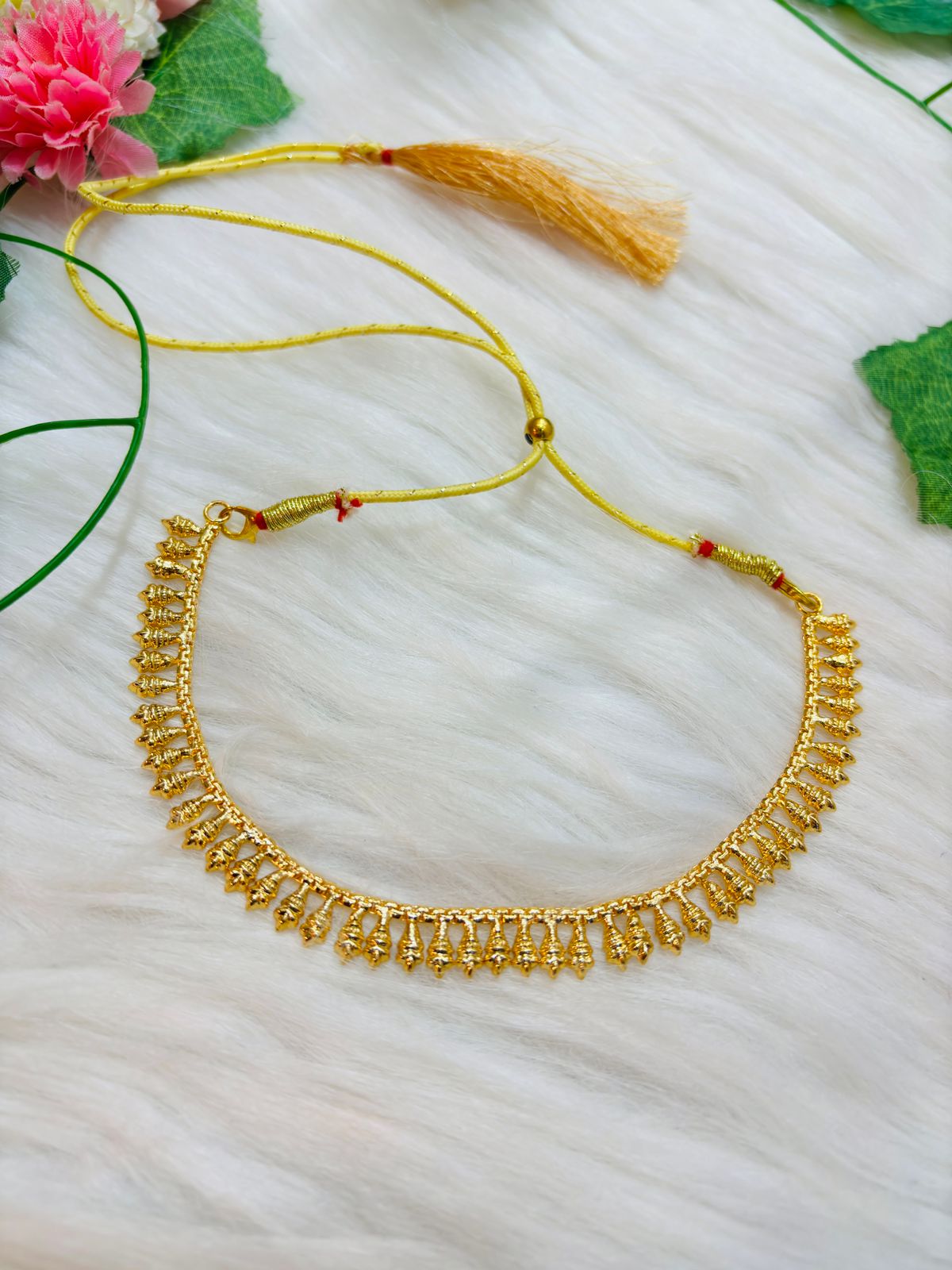 Pravasarakshika Gold Plated Necklace Set