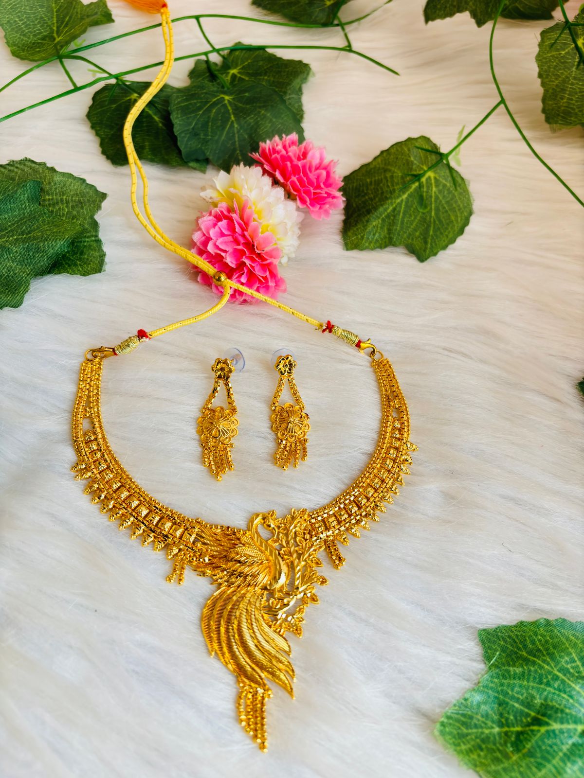 Royal Queen-  Gold Plated Necklace Set