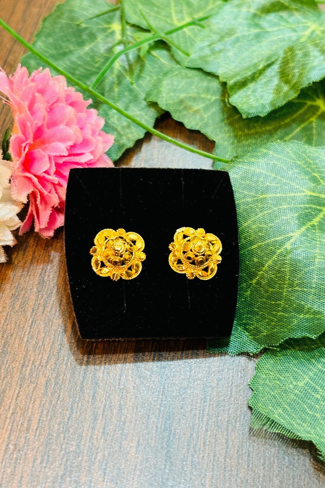 Refreshing Look-  Gold Plated Earrings