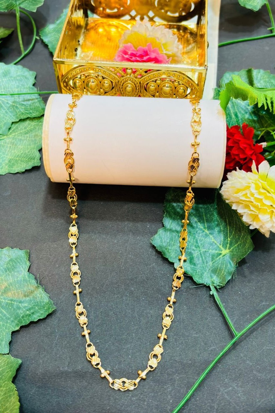 Experience The Luxury - Golden Plated Chain