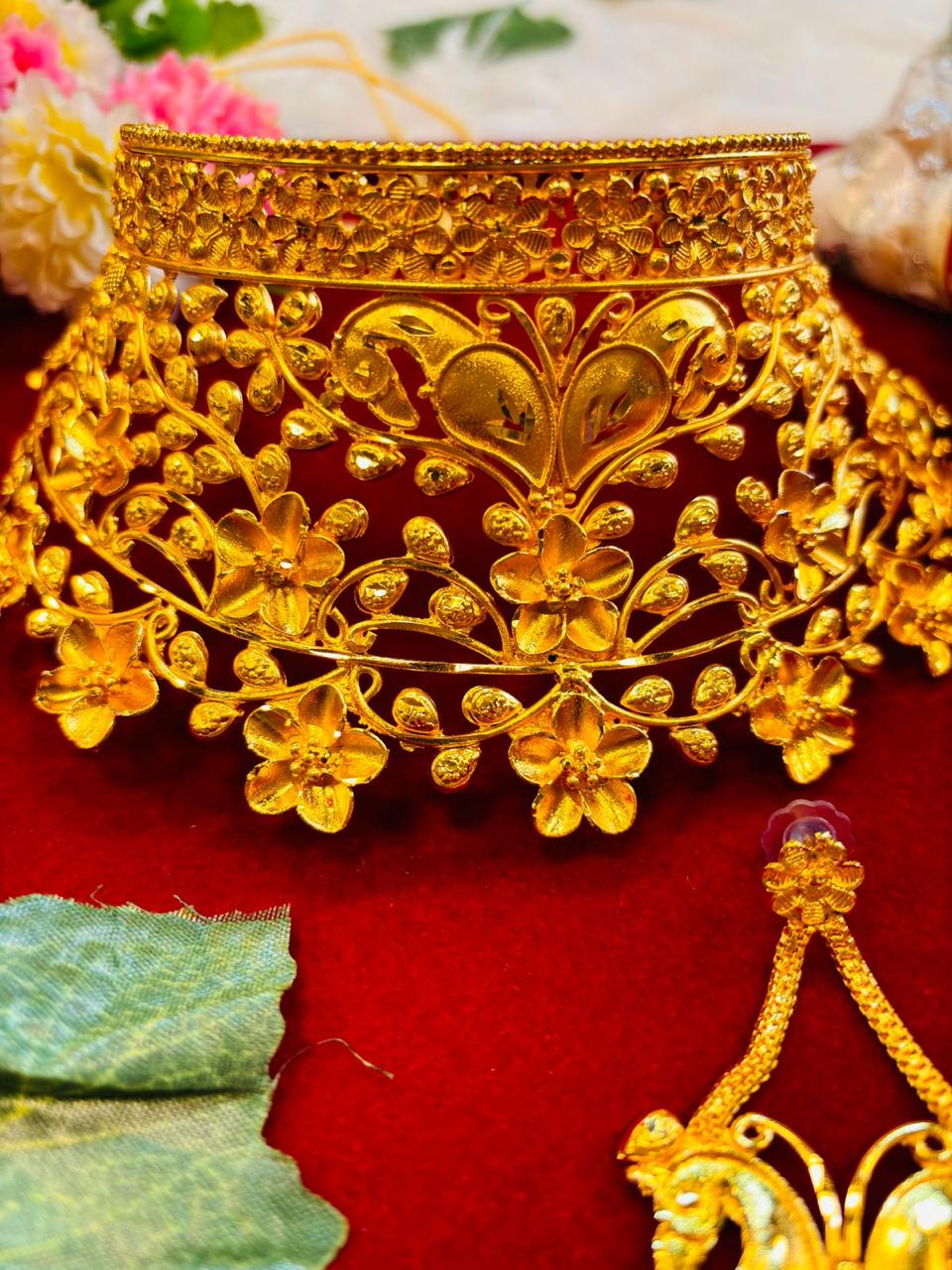 Chandrani Gold Plated Bridal Choker