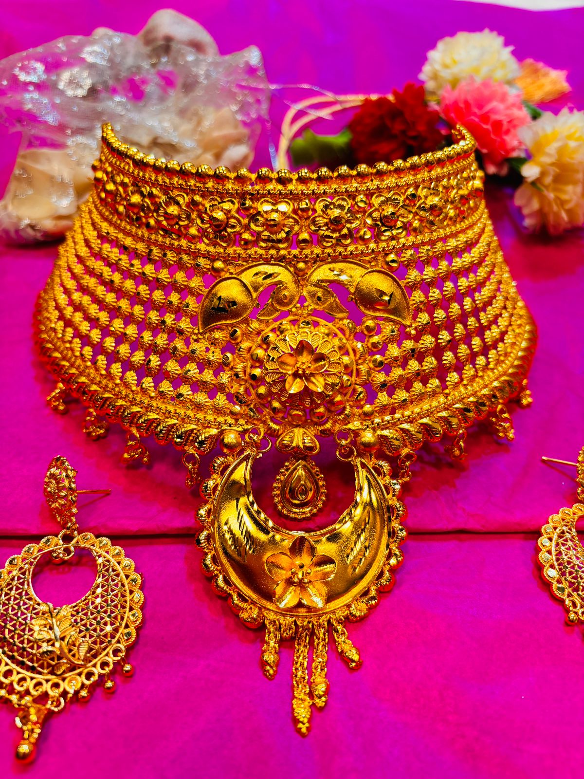 Kishori Gold Plated Bridal Choker Set