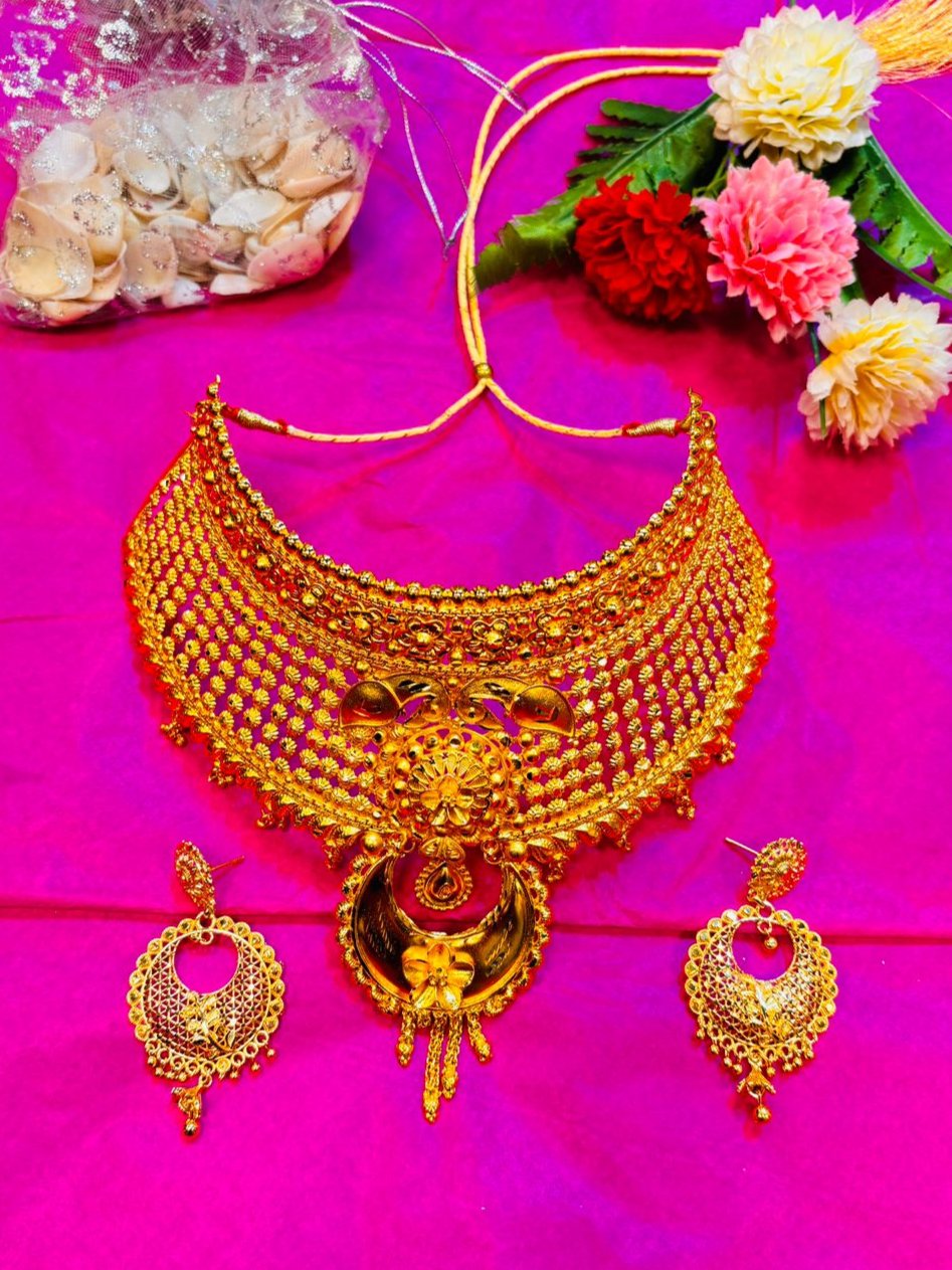 Kishori Gold Plated Bridal Choker Set