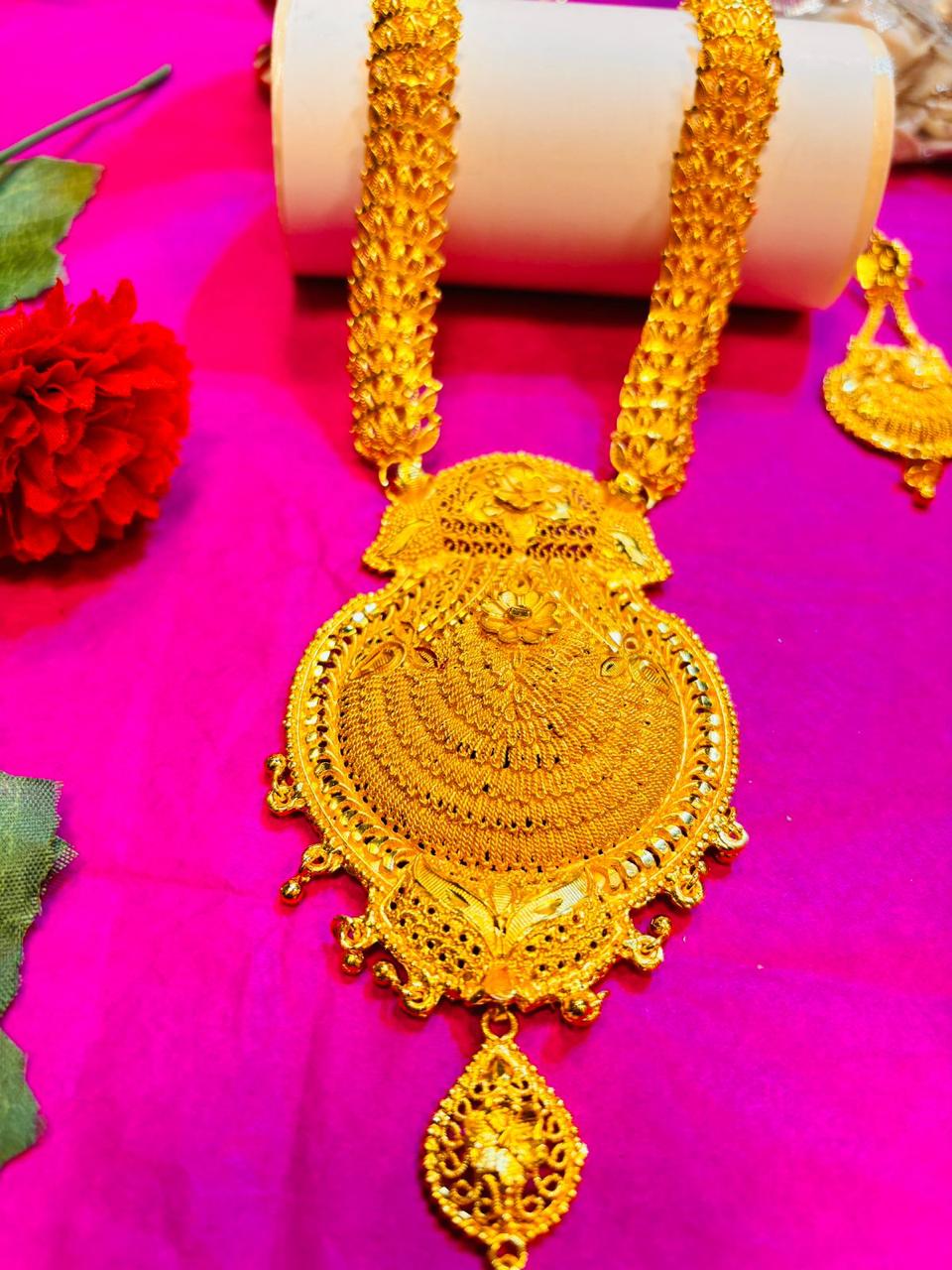 Inaya Gold Plated Sita Har  Bridal Necklace set