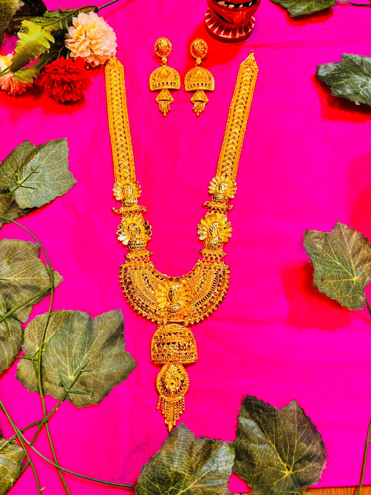 Dyuti Gold Plated Sita Har Bridal Necklace set