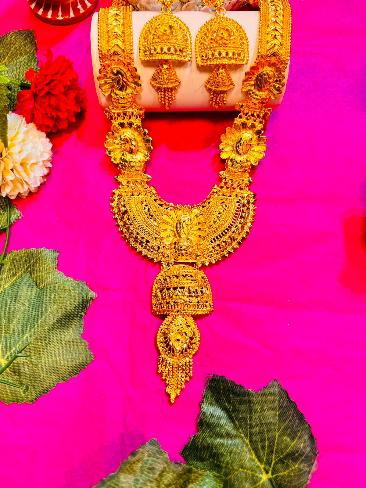 Dyuti Gold Plated Sita Har Bridal Necklace set