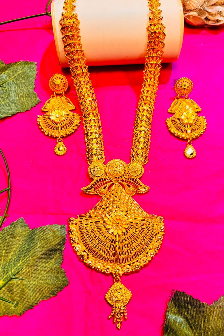 Moukthika Gold Plated Sita Har  Bridal Necklace set