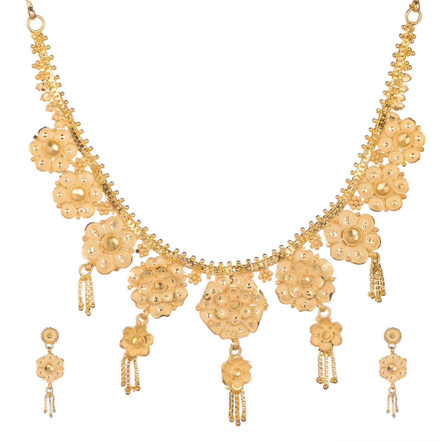 Flower Gal (Gold Plated Necklace Set)