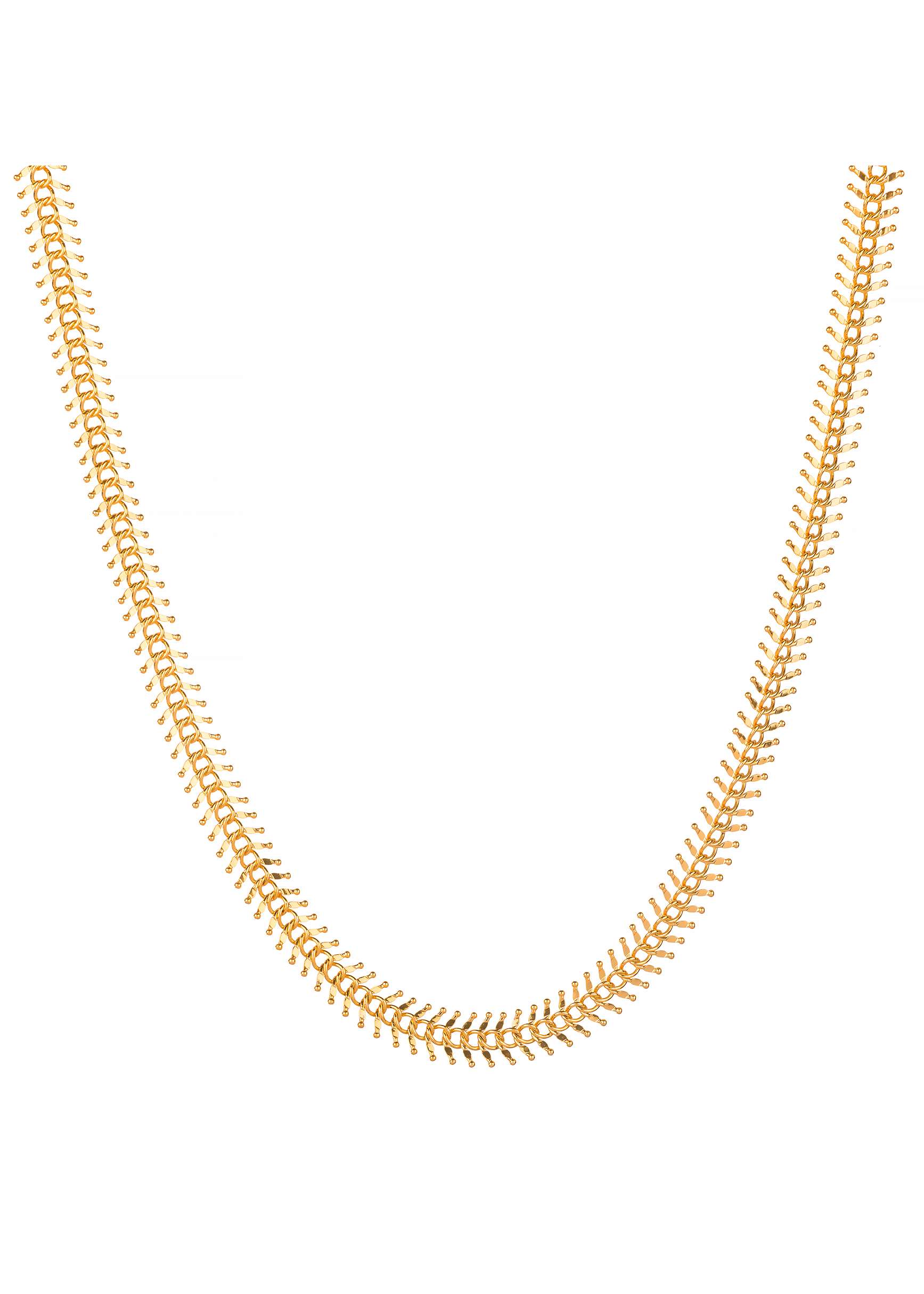 Macher Kanta Gold Plated Long Chain