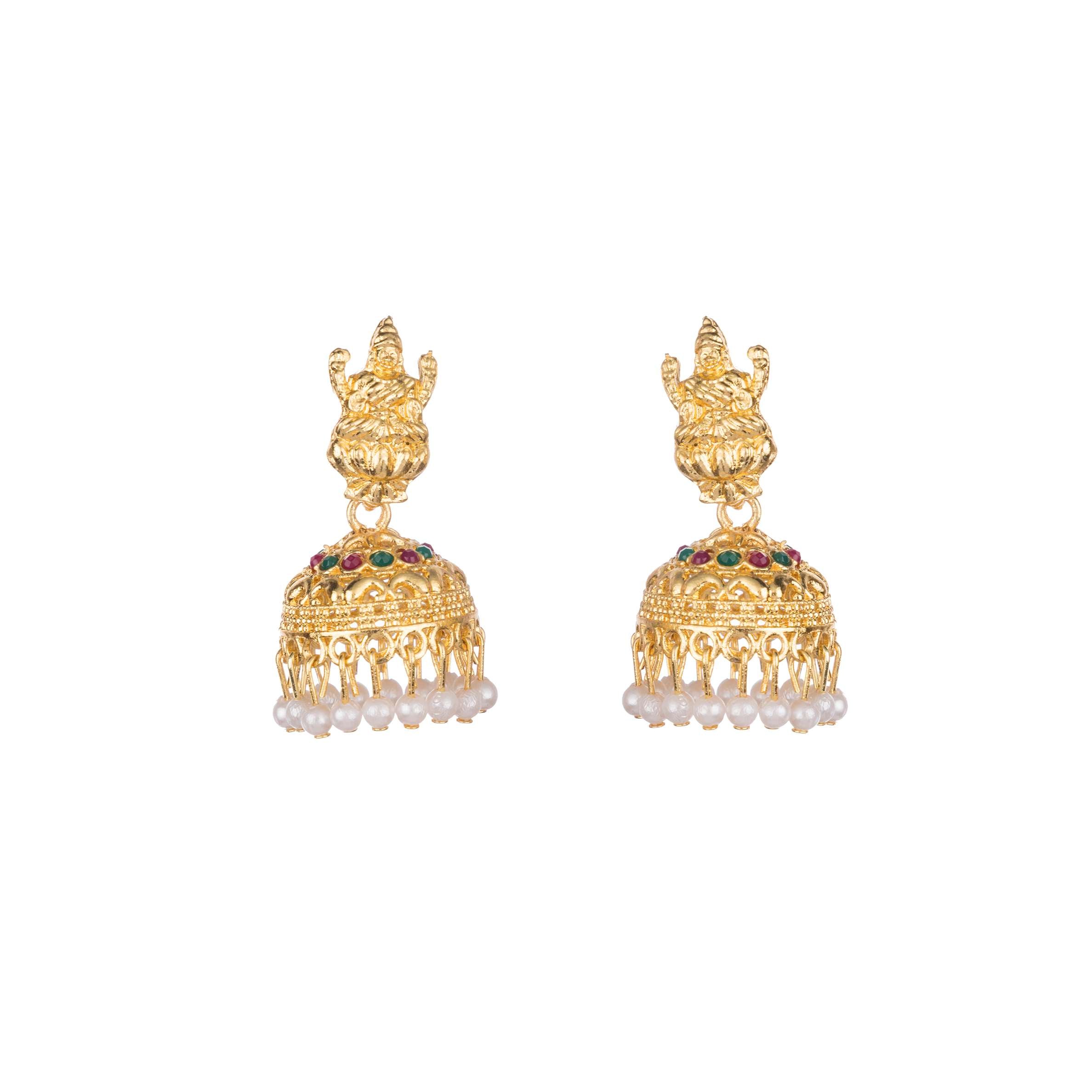 Mahalaxmi Special South Temple Gold Plated Jewellery