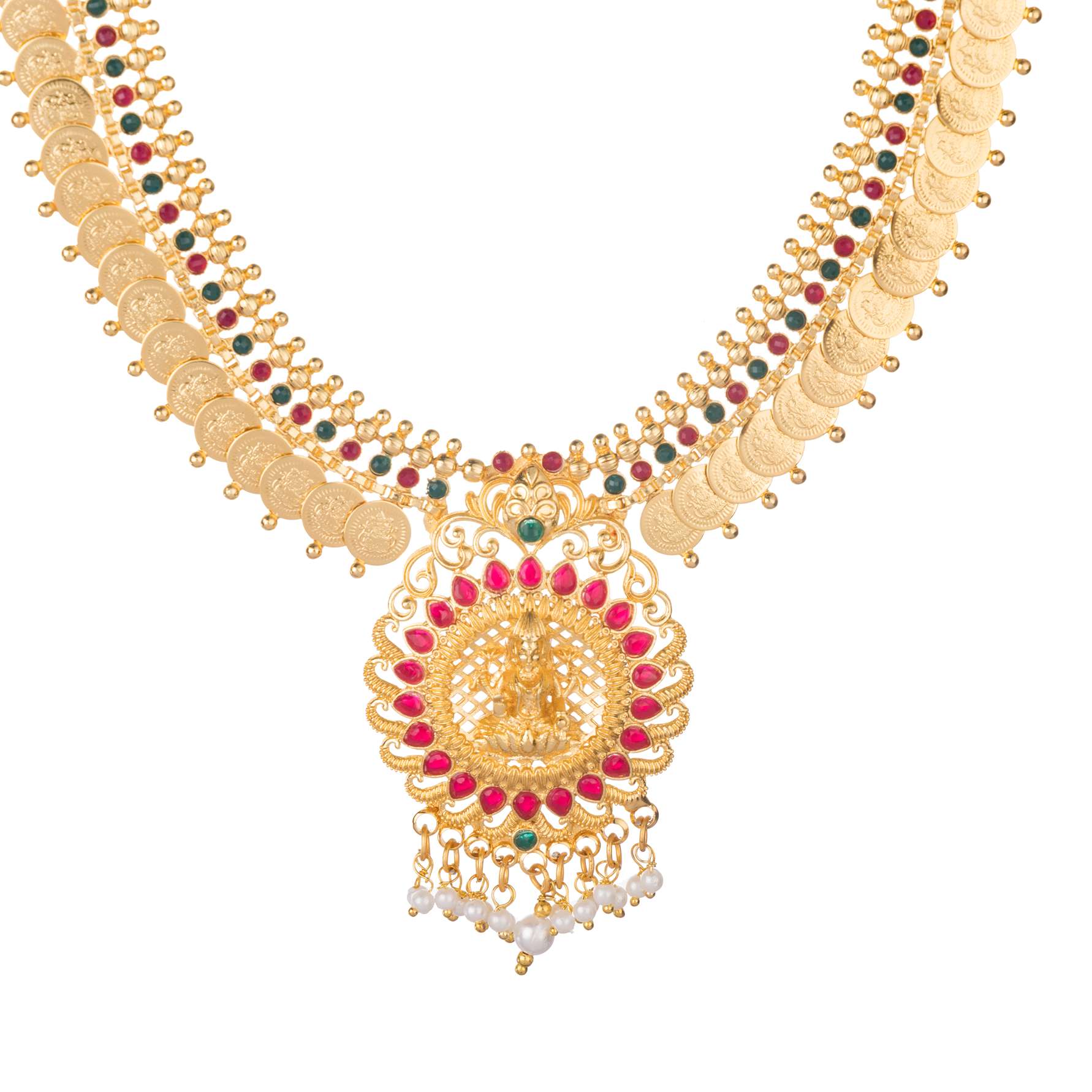 Devika Special South Temple Gold Plated Jewellery