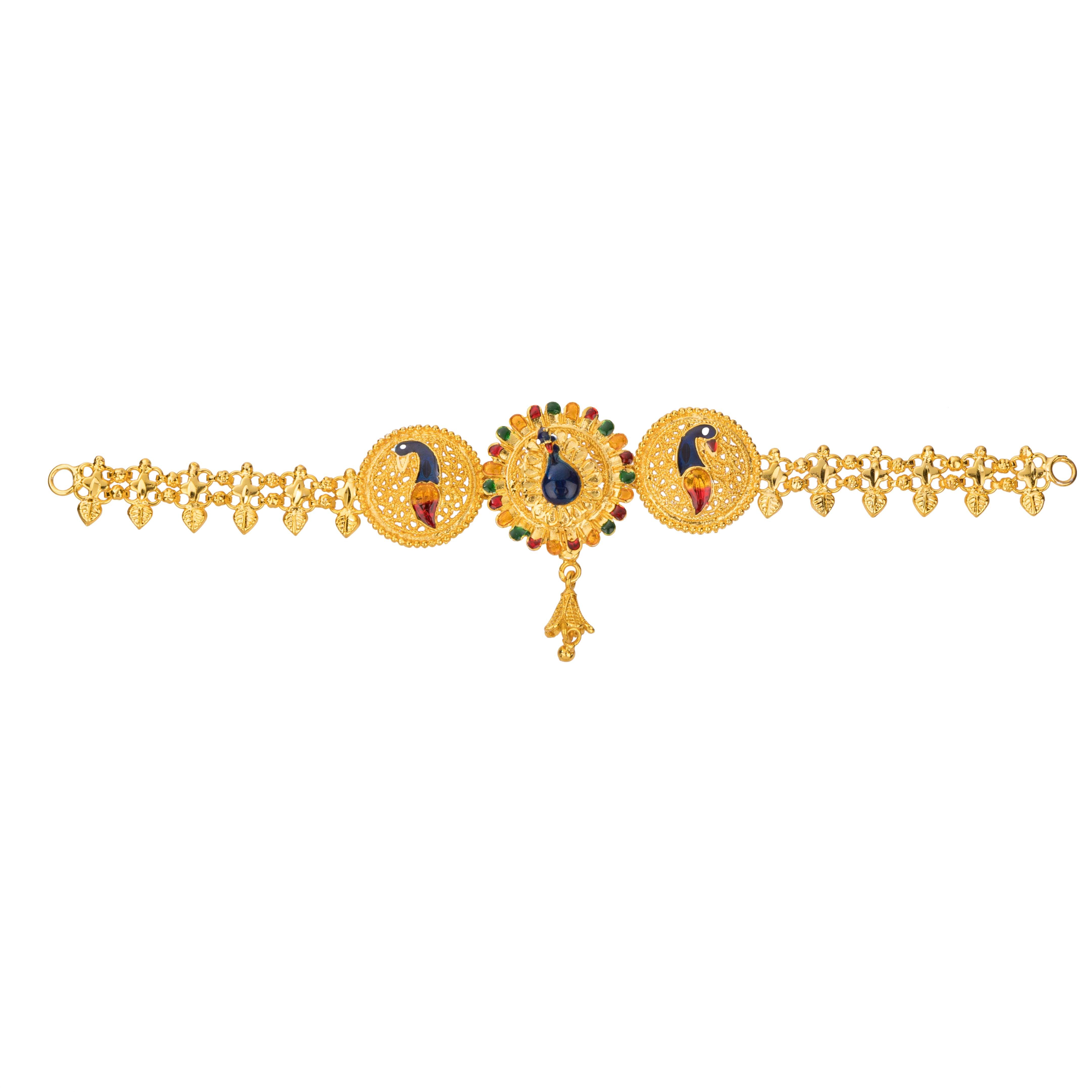 Ostentation- Peacock Gold Plated Necklace set