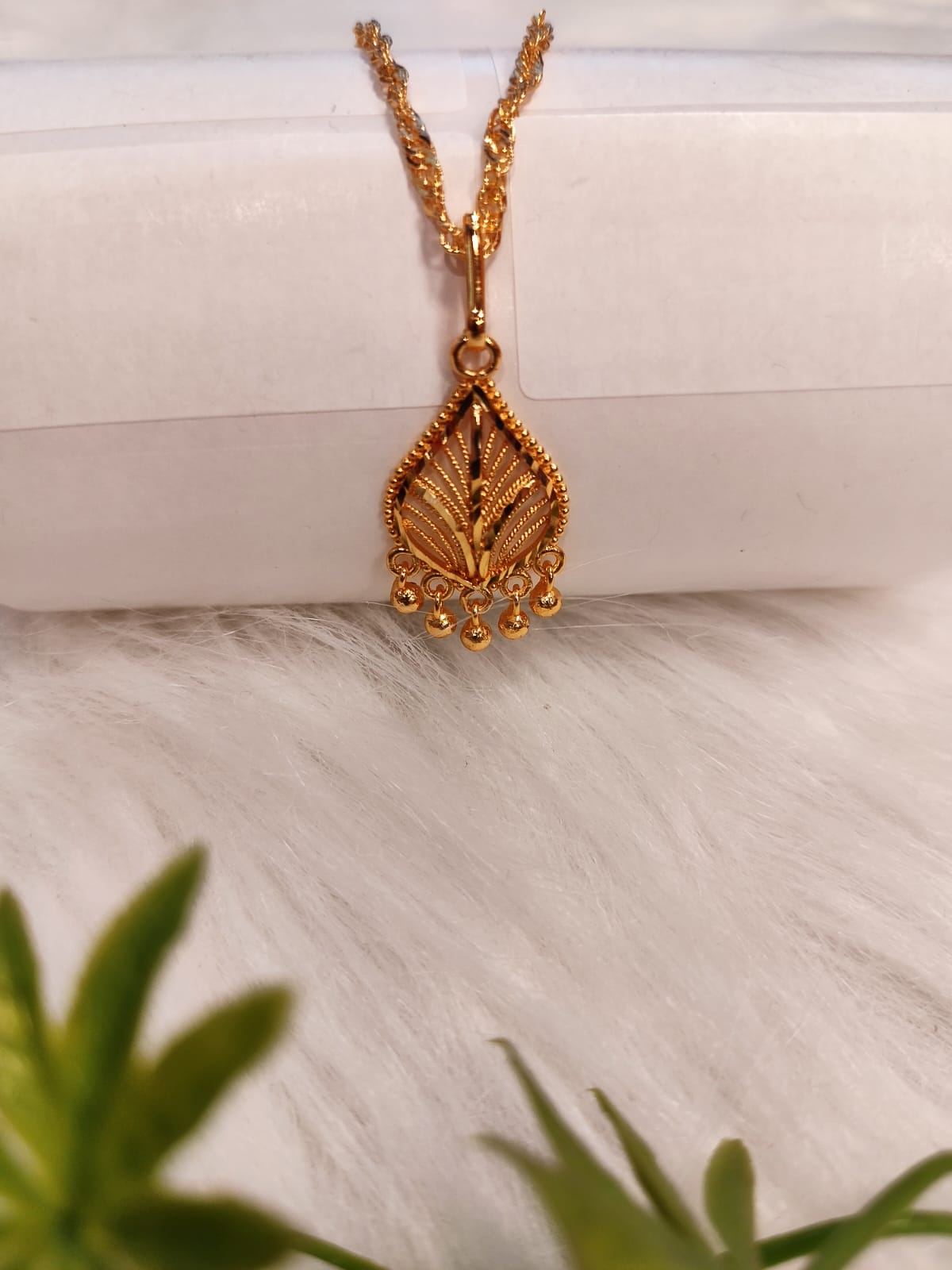 Gold Plated Chain and Locket Set