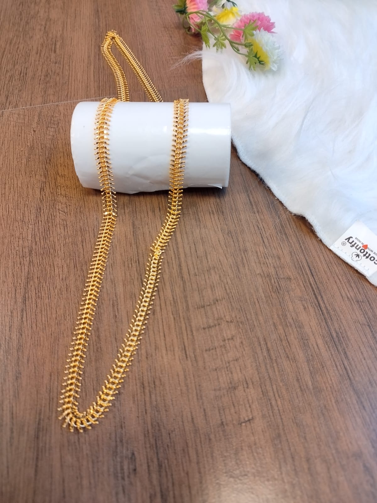 Macher Kanta Gold Plated Long Chain