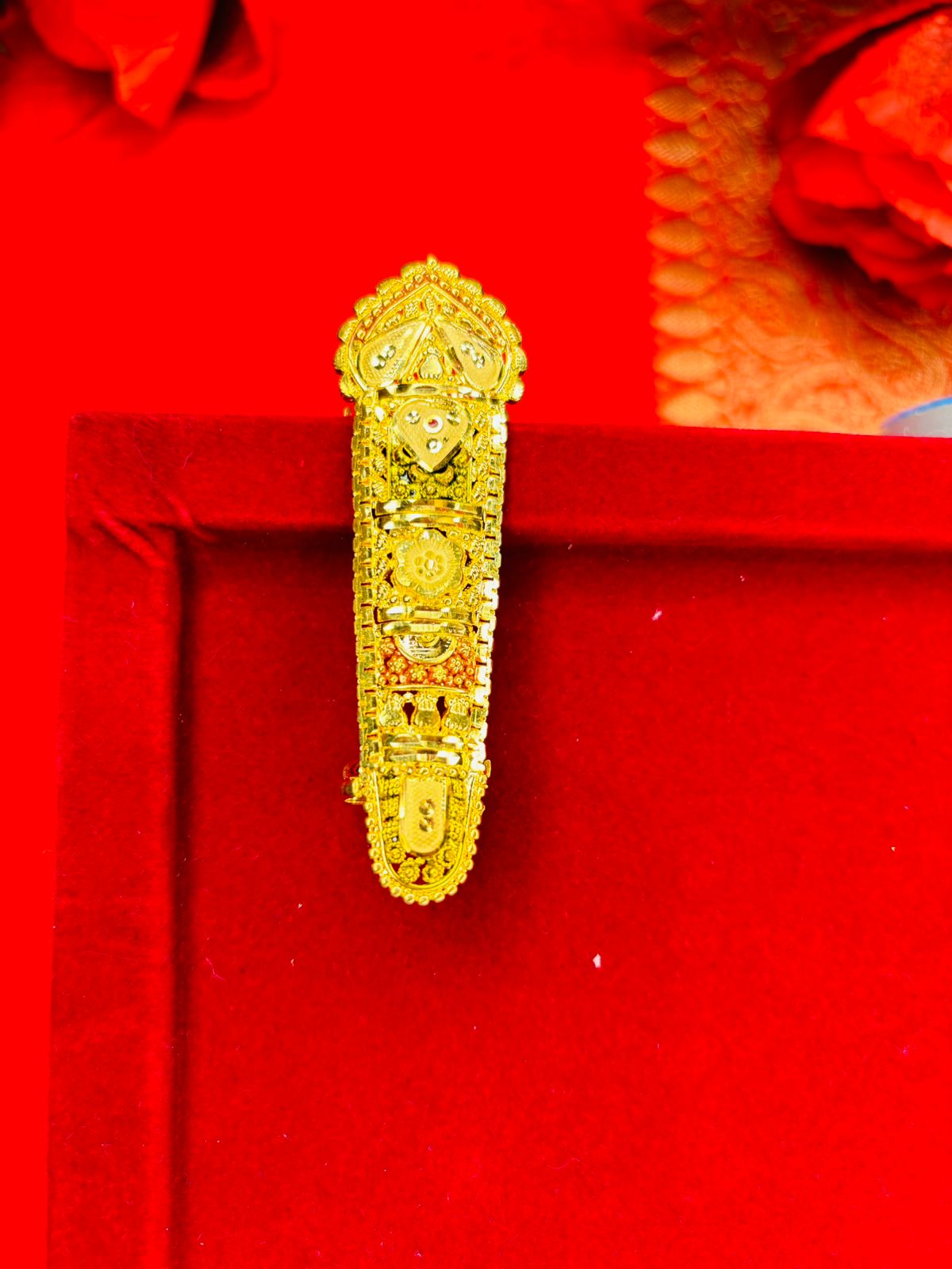 Gold Plated Full Finger Ring