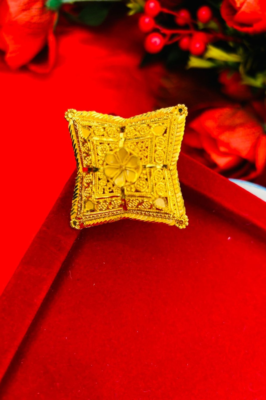 Modern Gold Plated Ring