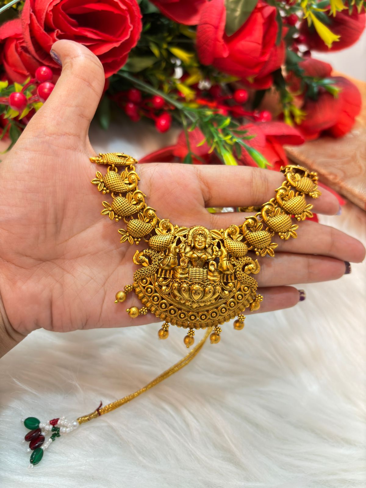 Kamala- South Indian Temple Jewellery Set