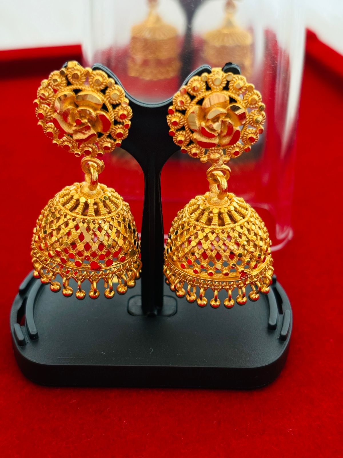 Nayantara Special Gold Plated Earrings [ Jumkhas]