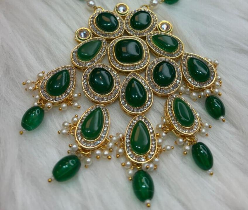 Green Art Of Kundan [ Royal Set ]