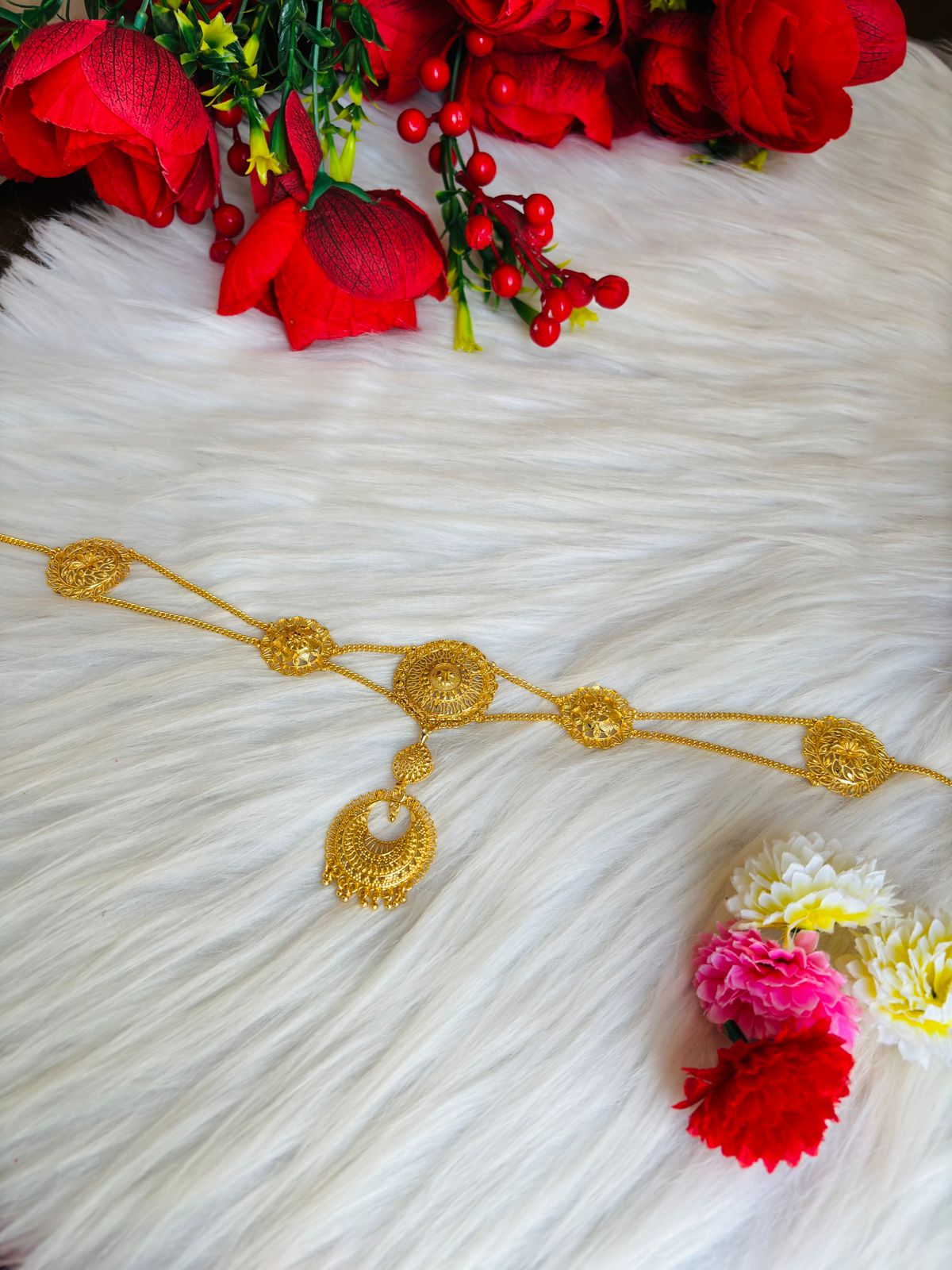 Sheeshphool - Gold Plated Matha Patti (Maang Tikka)