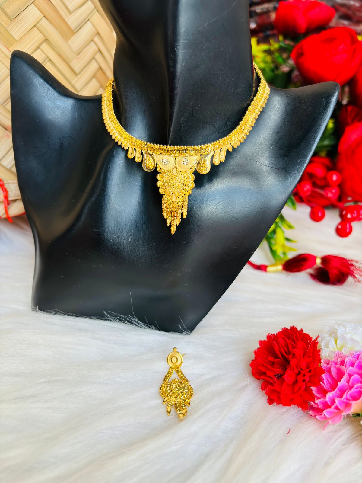 Traditional Gold Plated Necklace Set