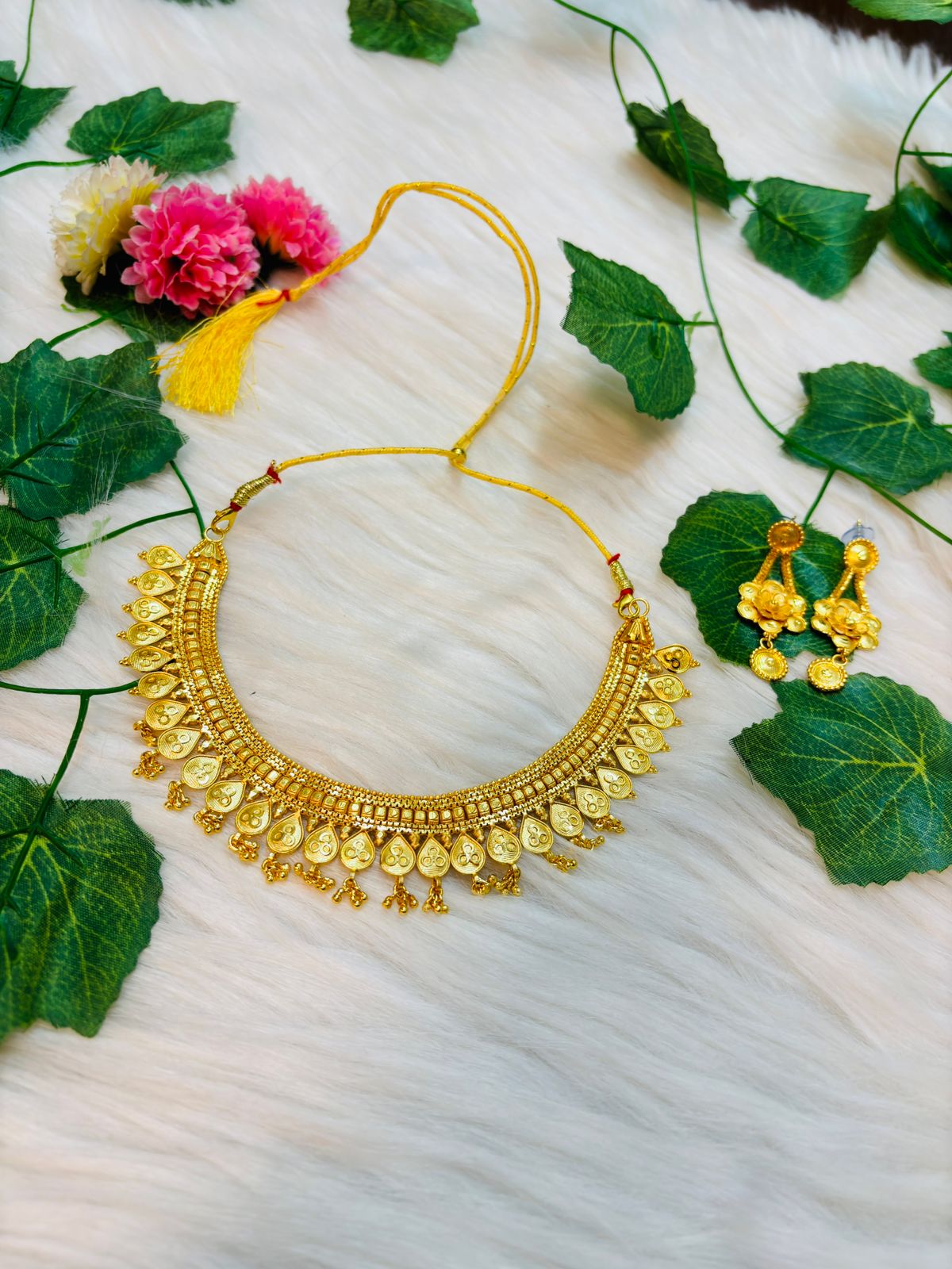 Deveshi Gold Plated Necklace Set