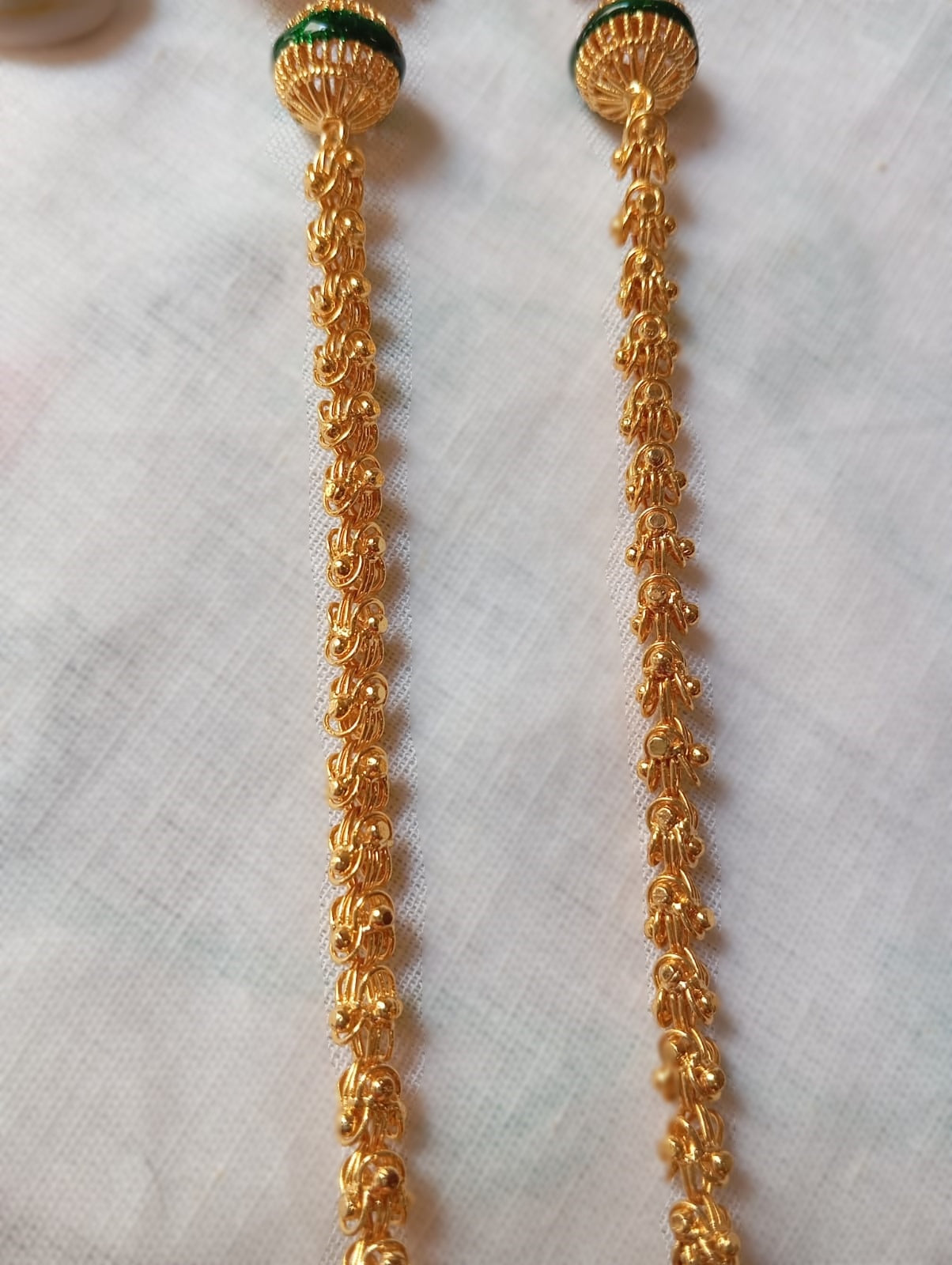 Golden Peacock (A Gold Plated Long Chain)