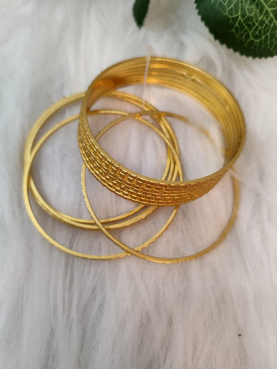 My Love(Thin Gold Plated Bangles set)