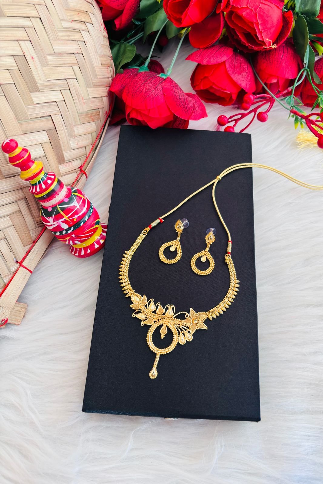 Meenakshi (Gold Plated Necklace Set)