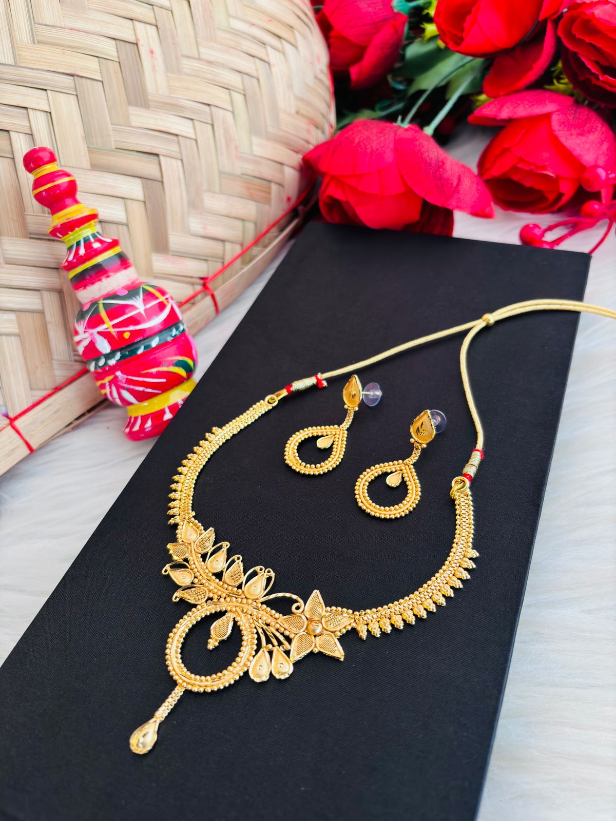 Meenakshi (Gold Plated Necklace Set)